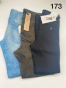 3 PIECE LADIES MIXED JEANS LOT IN VARIOUS SIZES INCLUDING PHASE EIGHT, GSTAR, ABRAND RRP £200 173