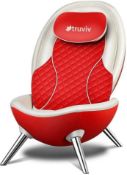 BRAND NEW TRUVIV TRU SHELL LUXURY MASSAGE CHAIR RRP £1999 RED - ROW 4