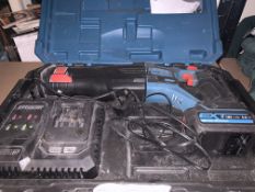 ERBAUER 18V RECIPROCAL SAW COMES WITH BATTERY, CHARGER AND CARRY CASE (UNCHECKED, UNTESTED) EBR