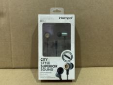 14 X BRAND NEW ITEMPO CITY STYLE SUPERIOR SOUND EARPHONES BW