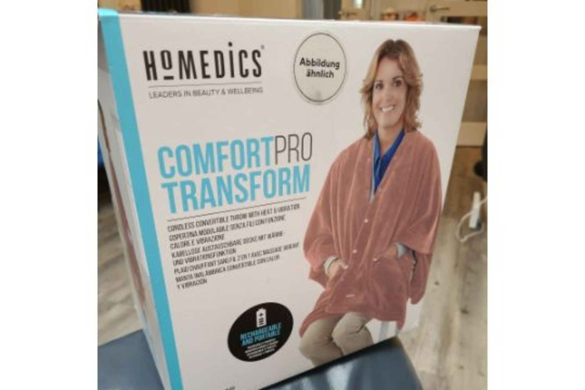 3 X NEW BOXED HoMedics Comfort Pro Transform Throw with Vibrating Massage and Optionally Independent