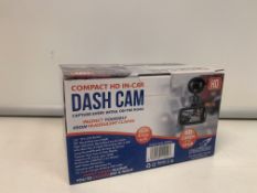 5 X NEW BOXED FALCON COMPACT HD IN-CAR DASH CAMS. (ROW10) CAPTURE EVERY DETAIL ON THE ROAD. MOTION