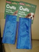 36 X BRAND NEW CRUFTS COOLING DOG COLLARS (SIZES MAY VARY) R19