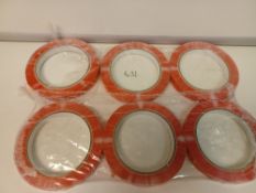 40 X BRAND NEW PACKS OF 6 ROLLS OF RED TAPE R15