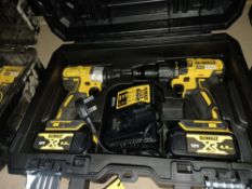 DEWALT DCK2060M2T-SFGB 18V 4.0AH LI-ION XR BRUSHLESS CORDLESS TWIN PACK COMES WITH 2 BATTEIRES,