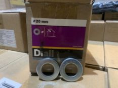 20 X NEW 4KG BOXES OF DIALL 20MM FLAT WASHER - STEEL (EB/ISLE)