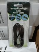 120 X BRAND NEW ROCKLAND IN CAR AUDIO CABLES R18