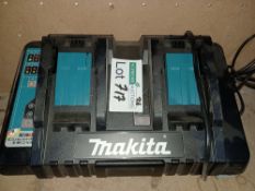 MAKITA DC18RD 14.4-18V LI-ION LXT TWIN CHARGER USB PORT UNCHECKE/UNTESTED - PCK
