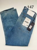 LADIES RAG AND BONE HIGH RISE MAYA JEANS SIZE 29 RRP £200 147