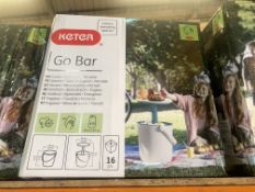 2 X NEW BOXED KETER GO BARS - NOTE BOXES ARE DAMAGED (PCK)