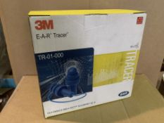 4 X BRAND NEW PACKS OF 3M E-A-R TRACER SAFETY EAR PLUGS R15