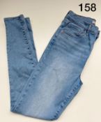 LADIES MIKE HIGH SUPER SKINNY LEVI JEANS SIZE 31 RRP £85 158