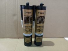 36 X BRAND NEW GEOCELL THE WORKS PRO SEALANT AND ADHESIVE 290ML EXP SEP 21 R18