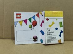 100 X BRAND NEW LEGO 20 PIECE BUILDING TOY GIFT CARDS BW