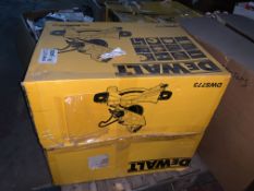 DEWALT 216MM MITRE SAW 240V COMES WITH BOX (UNCHECKED, UNTESTED) INSL