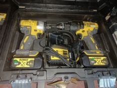 DEWALT DCK2060M2T-SFGB 18V 4.0AH LI-ION XR BRUSHLESS CORDLESS TWIN PACK COMES WITH 2 BATTERIES,