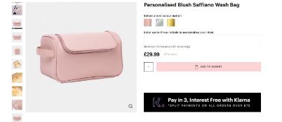 4 x NEW PACKAGED Beauti Saffiano Washbag - Blush. RRP £29.99 each. Note: Item is not personalised.