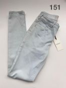 LADIES SCOTCH AND SODA ICE BLUE JEANS SIZE SMALL RRP £75 151