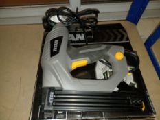 2 X TITAN TTB517STP 25MM SECOND FIX ELECTRIC NAIL GUN / STAPLER 240V COMES WITH BOXES (UNCHECKED,