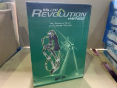 BRAND NEW MILLER BY SPERIAN R1 REVOLUTION CONSTRUCTION 2 POINTS BASIC DELUXE HARNESS S/M RRP £200