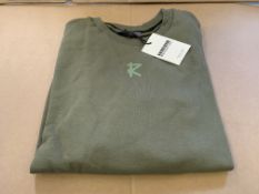 10 X BRAND NEW RISK COUTURE OLIVE TRACK SUIT TOPS SIZE SMALL S1