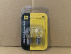 65 X BRAND NEW AA TWIN STOP AND INDICATOR BULBS S1