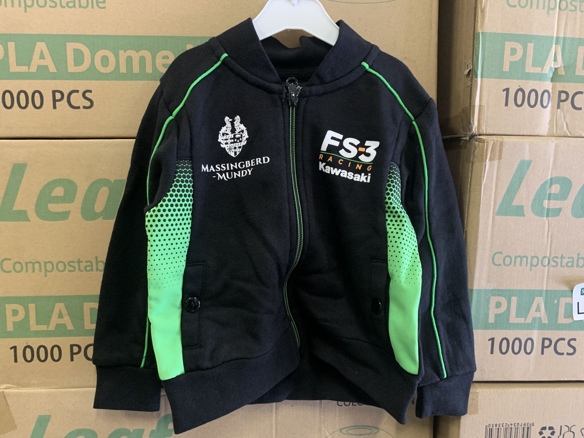 (NO VAT) 28 X BRAND NEW OFFICIAL KAWASAKI RACE TEAM BABY JACKETS VARIOUS SIZES S2