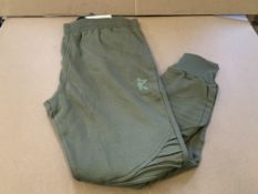 8 X BRAND NEW RISK COUTURE OLIVE TRACK SUIT BOTTOMS SIZE XL S1