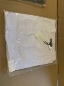 20 X BRAND NEW RISKCOUTURE WHITE LONG SLEEVED LONG FIT T SHIRTS SIZE XS S1