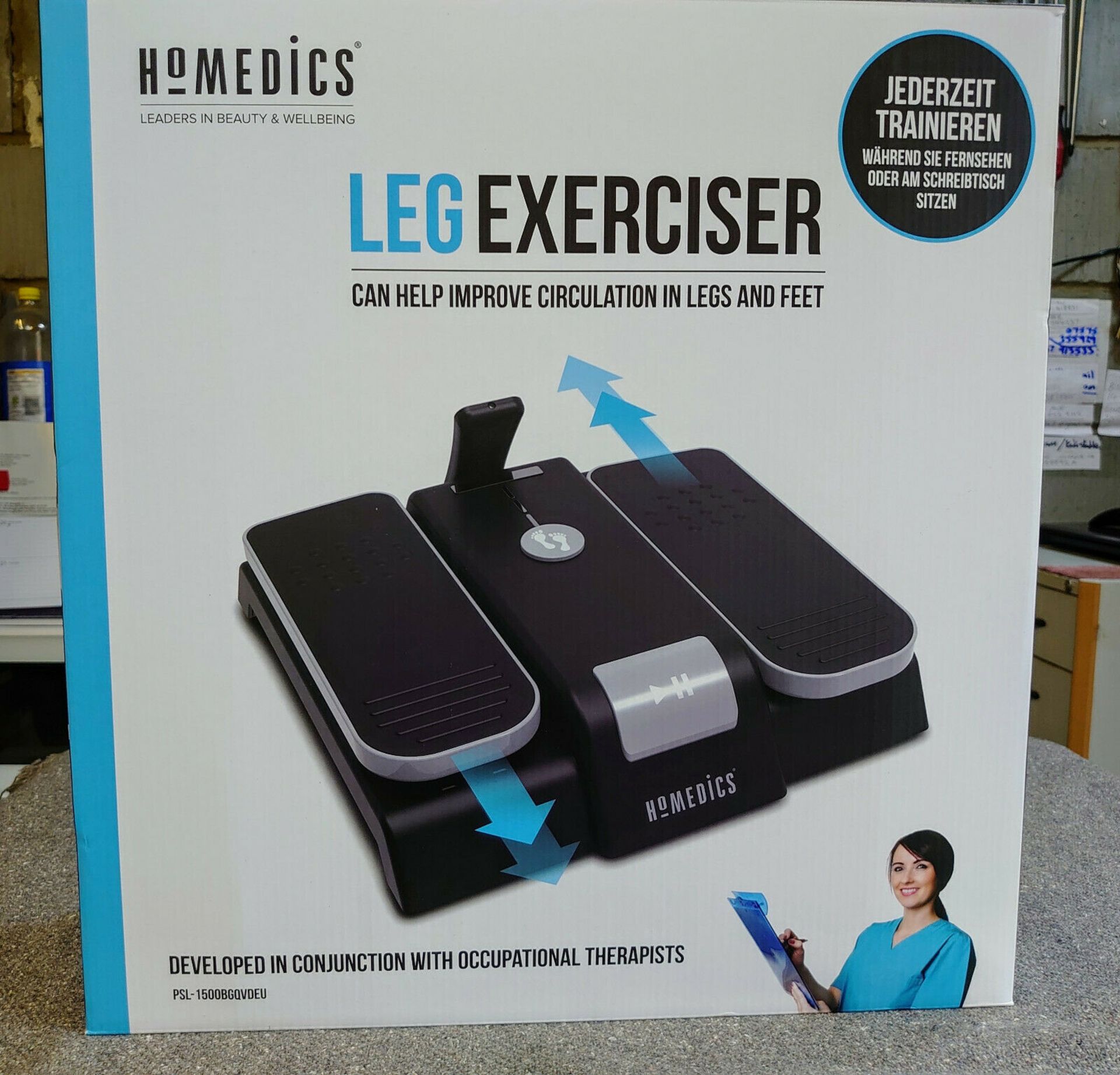 2 X NEW BOXED - HoMedics Leg Exerciser - Improve Circulation & Mobility, Reduce Joint Discomfort,