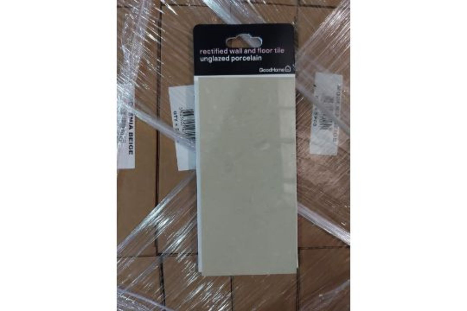 (F25) PALLET TO CONTAIN 400 x MODENIA BEIGE RECTIFIED WALL AND FLOOR TILE PORCELAIN. SAMPLES