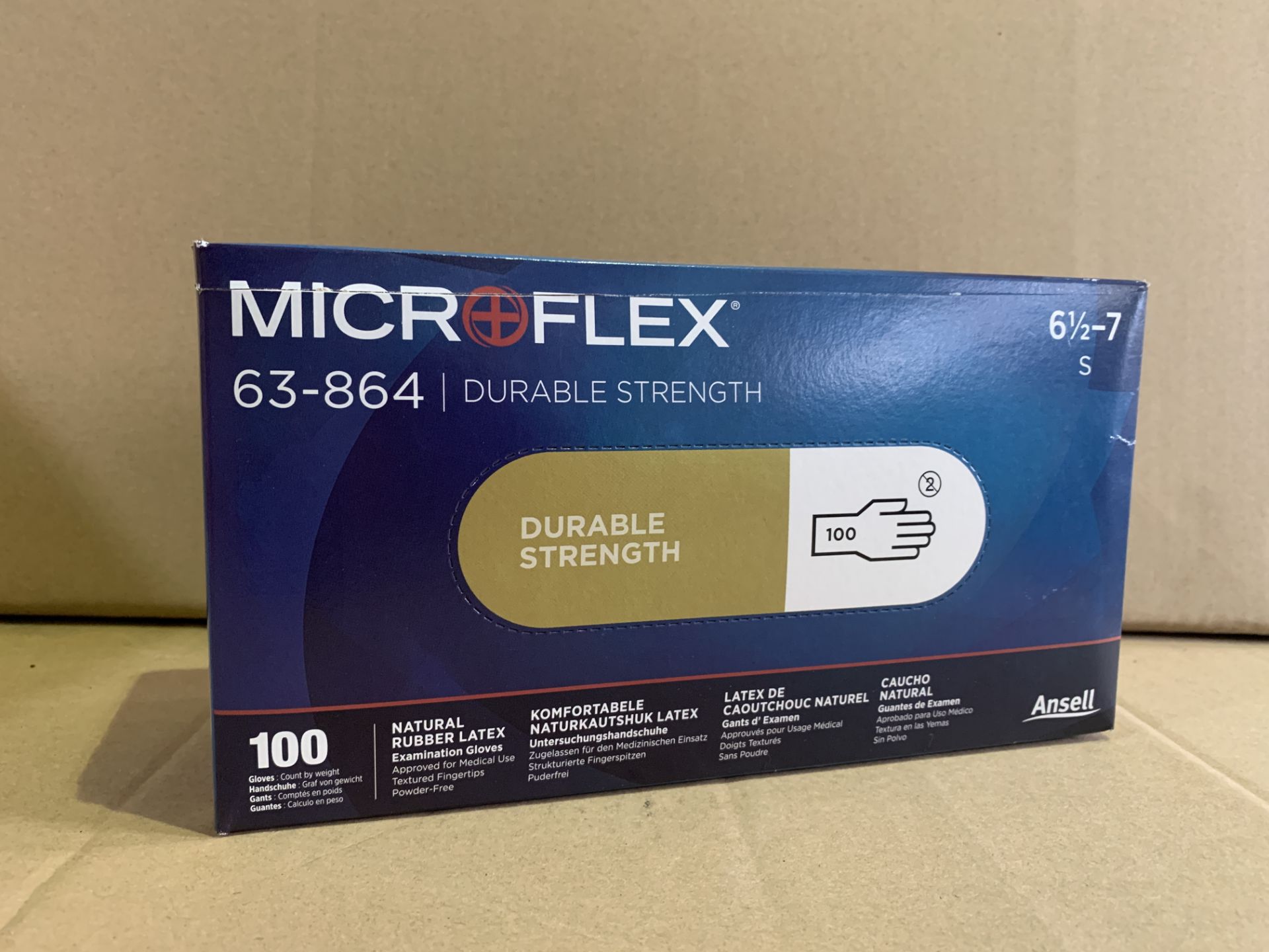 10 X BRAND NEW PACKS OF 100 MICROFLEX DURABLE STRENGTH RUBBER LATEX GLOVES SIZE SMALL R15