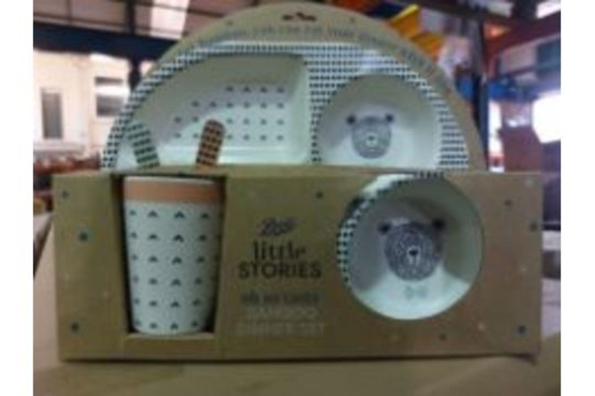 10 X NEW BOXED LITTLE STORIES OH SO TASTY - BABY BAMBOO DINNER SETS. RRP £15 EACH (ROW17/8)