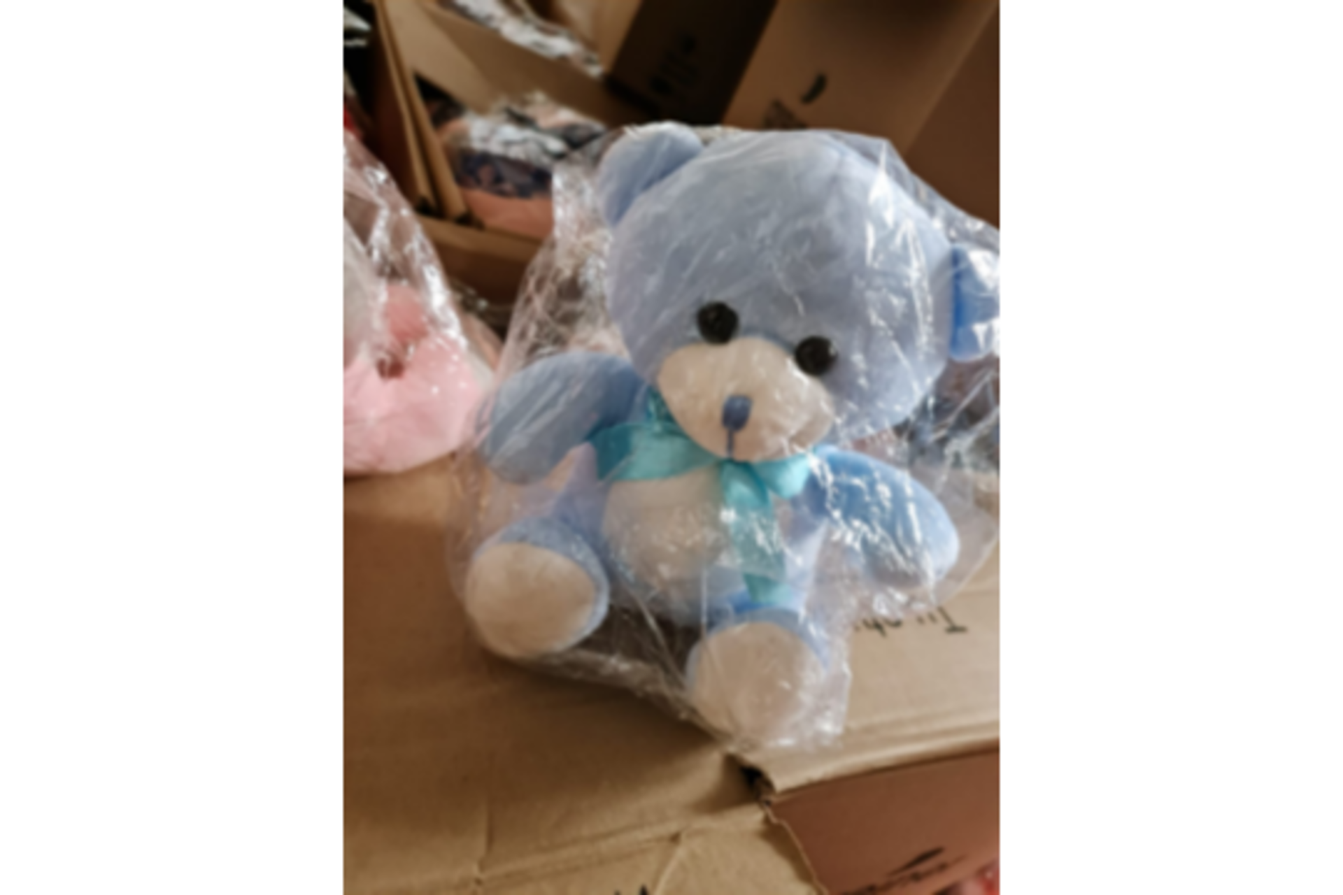 20 X BRAND NEW BLUE SOFT TOY TEDDY BEARS WITH BOW RRP £12 EACH S1