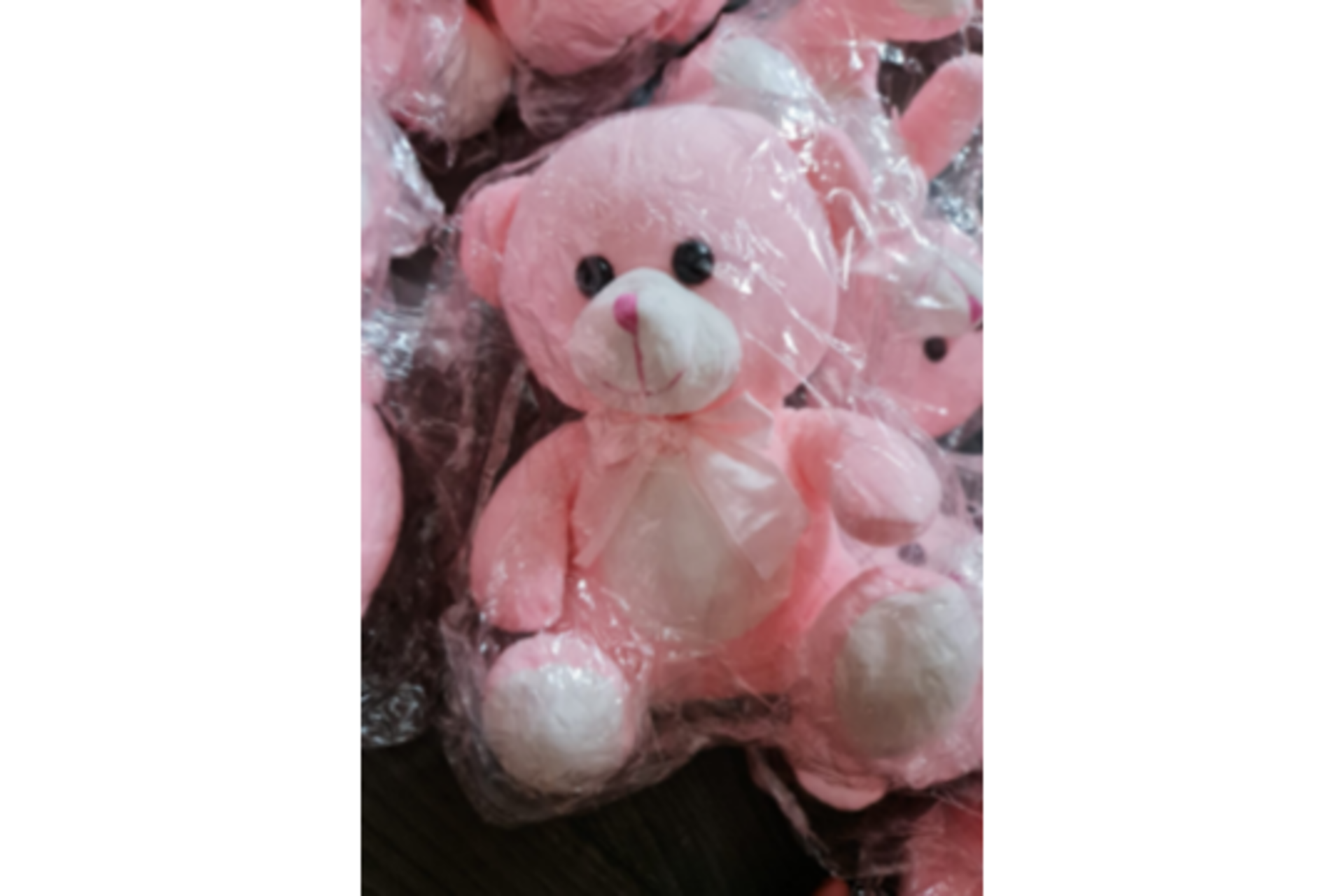 20 X BRAND NEW PINK SOFT TOY TEDDY BEARS WITH BOW RRP £12 EACH S1