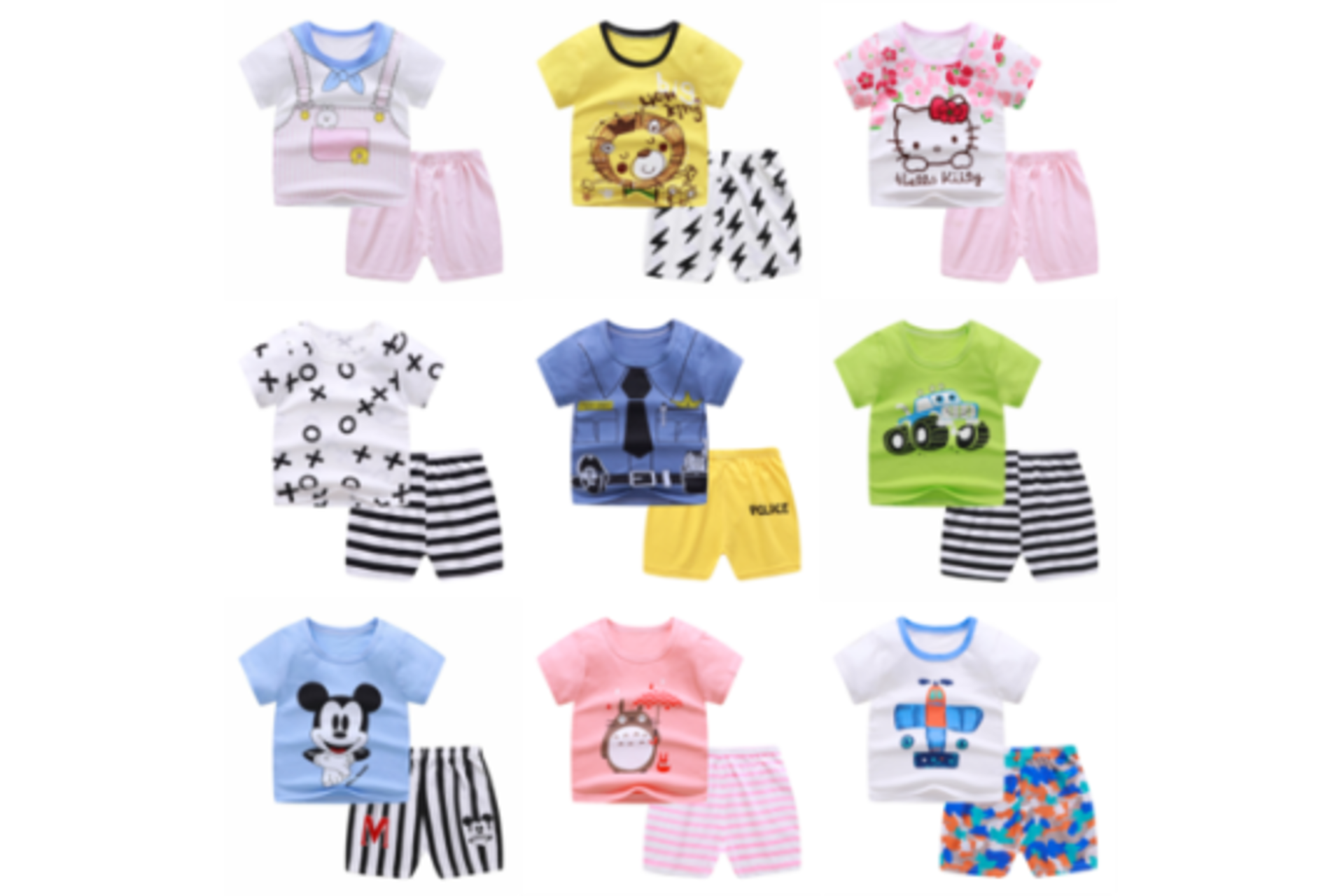 20 X BRAND NEW BABY PJ SETS IN VARIOUS STYLES AND SIZES S1