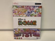 60 X BRAND NEW WHEN IN ROME TRIVIA TRAVEL GAMES R4