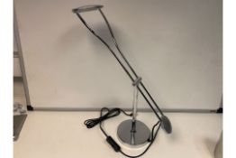 10 X NEW BOXED DESIGNER 5W LED FIXED ARM DESK LAMP WITH SWITCH ON BASE. RRP £45 EACH (ROW9) 2380054