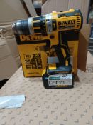 DEWALT DCD777 18V LI-ION XR BRUSHLESS CORDLESS DRILL DRIVER - BARE WITH BATTERY UNCHECKED/UNTESTED -