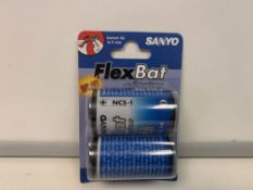 120 X SANYO FLEXBAT ADAPTERS R4