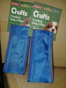 36 X BRAND NEW CRUFTS COOLING DOG COLLARS (SIZES MAY VARY) R19