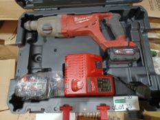 MILWAUKEE M18 CHD-402C FUEL 3.5KG 18V 4.0AH LI-ION REDLITHIUM BRUSHLESS CORDLESS SDS PLUS DRILL WITH