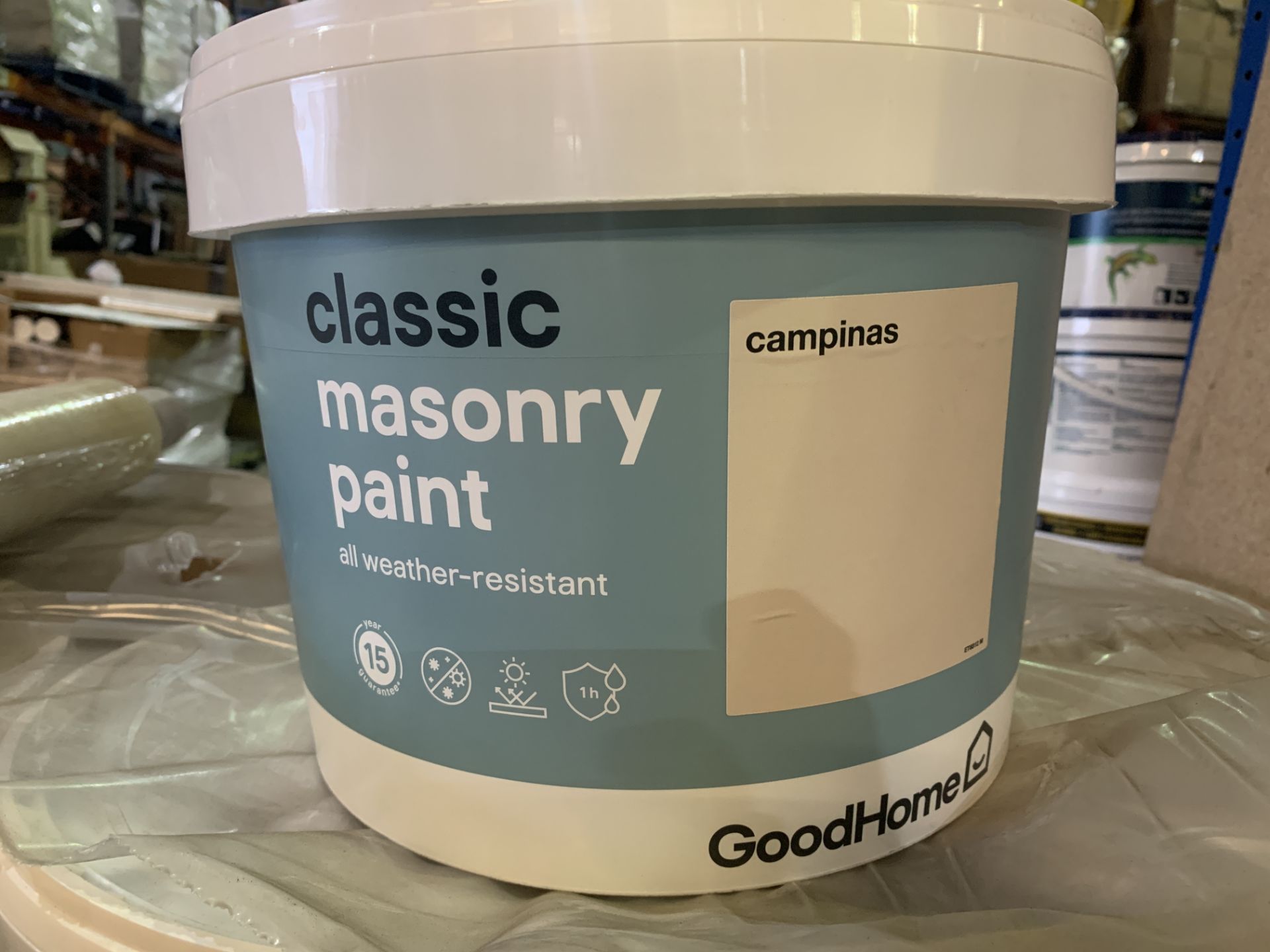 8 X BRAND NEW 10L TUBS OF CLASSIC MASONARY ALL WEATHER RESISTANT PAINT R3