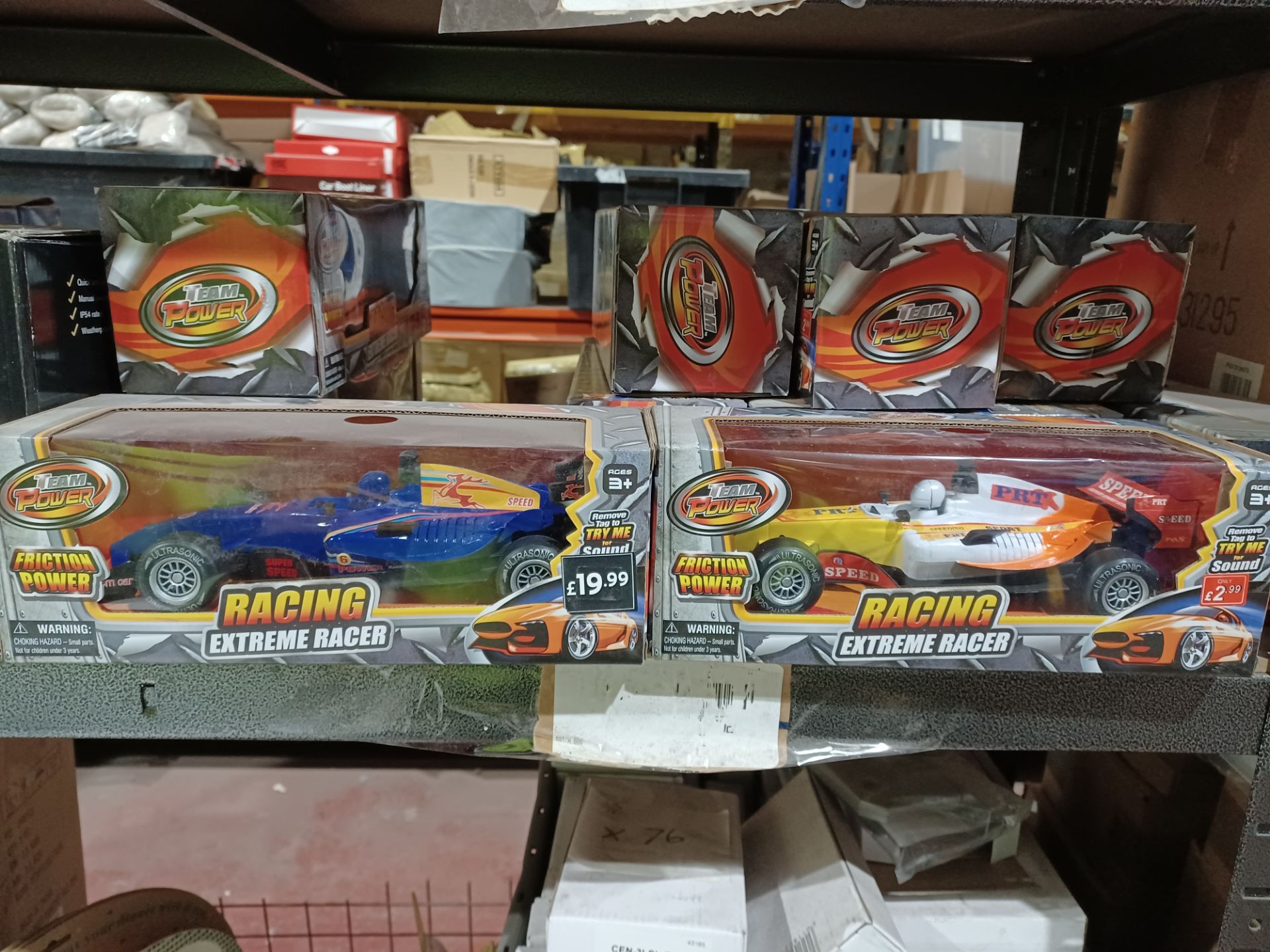 3 X NEW PACKAGED TEAM POWER RACING EXTREME RACER CAR TOY IN VARIOUS DESIGNS RPP £19.99 - PCK