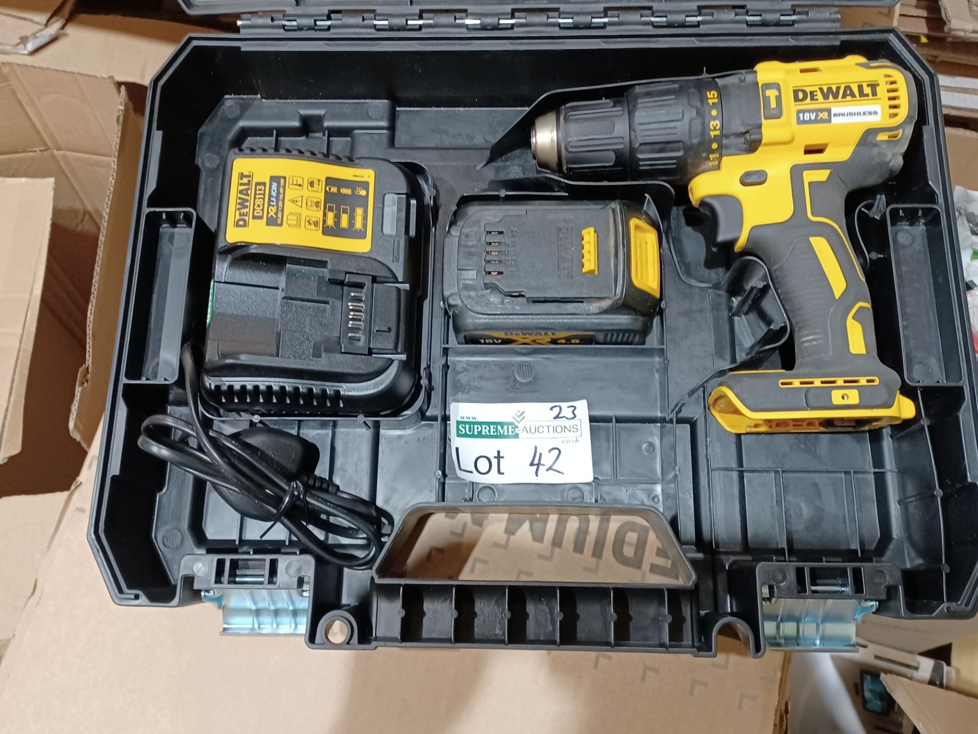 DEWALT DCD778P2T-SFGB 18V 5.0AH LI-ION XR BRUSHLESS CORDLESS COMBI DRILL WITH BATTERY CHARGER AND