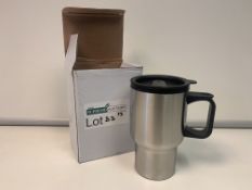 16 X BRAND NEW STAINLESS STEEL TRAVEL MUGS R4