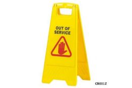 10 X BRAND NEW OUT OF SERVICE STANDING SIGNS RRP £20 EACH CB001Z