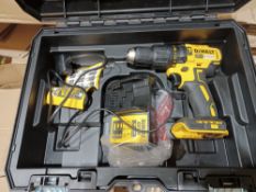 DEWALT DCD778D2T-SFGB 18V 2.0AH LI-ION XR BRUSHLESS CORDLESS COMBI DRILL WITH CHARGER AND CARRY CASE