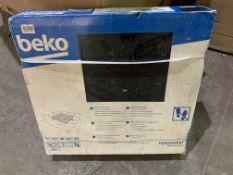 BRAND NEW BEKO HQI 64400 AT 4 XONE BLACK GLASS INDUCTION HOBW 580MM RRP £310 R3