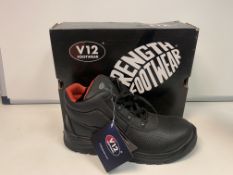6 X BRAND NEW V12 FOOTWEAR WORK SAFETY BOOTS IN VARIOUS SIZES R4
